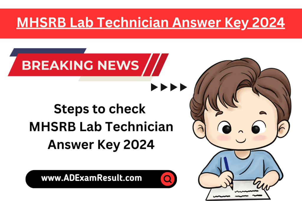 MHSRB Lab Technician Answer Key 2024